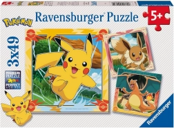 Puzzle Pokémon 3x49 dílků RAVENSBURGER