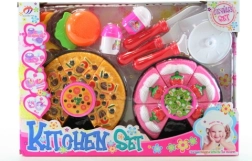 Plastová sada nádobí a jídla pro děti