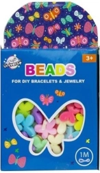 sada korálků motýlci s provázkem 1 m