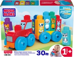 Mega Bloks traktor se zvířátky