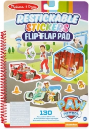 Paw Patrol restickovatelné samolepky Flip‑Flap – klasické mise