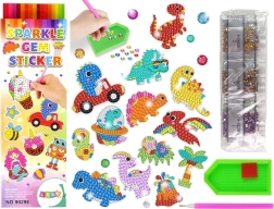 Diamantová Mozaika Samolepky Dinosauři