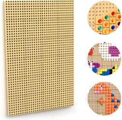 Masterkidz nástěnná kreativní STEM tabule s montážním panelem 120 × 80 cm