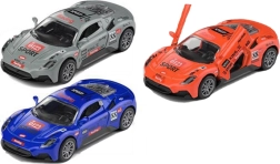 Kovové závodní auto na zpětný chod