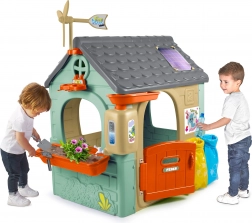 dětský eko domeček feber recycle eco s tříděním odpadu a zelenou energií