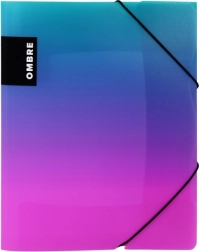 Složka s gumičkou A4 ombré růžová, polypropylen