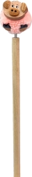 Dřevěná propiska s pomponem prasátko