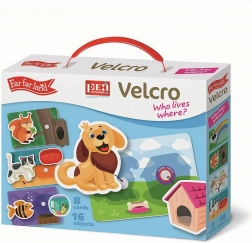 Velcro skládačky – kdo kde bydlí?