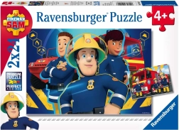 Ravensburger puzzle Požárník Sam 2×24 dílků