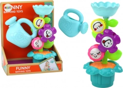 Dětská koupací hračka Květiny a Konvička barevné