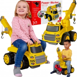 BIG Power Worker odrážedlo maxi jeřáb s navijákem