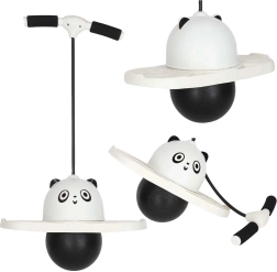 Dětský pogo skákač panda pro rovnováhu bílo-černý