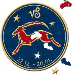 Curiosi kulaté puzzle Zvěrokruh – Kozoroh, 33 dílků