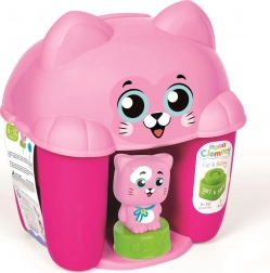 Měkké kostky CLEMMY v boxu s víkem kočička, 6 ks – CLEMENTONI