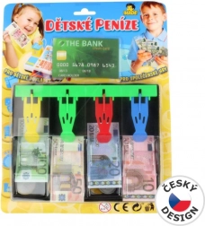 Dětská pokladna s euro penězi
