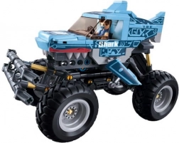 Sluban Power Bricks natahovací off-road Modrý žralok stavebnice