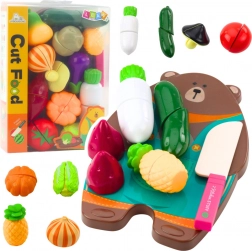 Dětská sada na krájení zeleniny s deskou a nožem