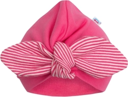 Dívčí turbanová čepička New Baby For Girls pruhy 92 (18–24 měsíců)