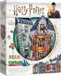 3D puzzle HARRY POTTER: Kratochvilné a kouzelnické kejkle a Denní věštec (285 dílků) – WREBBIT