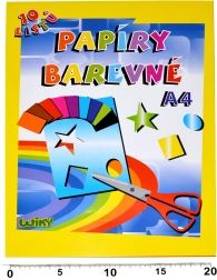 Barevné papíry křída A4