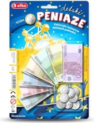 Dětské peníze euro – bankovky a mince