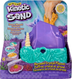 Kinetic Sand mořská víla – třpytivý set s krystalovým boxem, 480 g