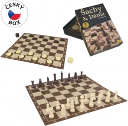 Luxusní Šachy Dáma 34x34cm