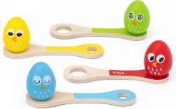 VIGA závod s vajíčkem na lžíci – dřevěná balanční hra pro děti