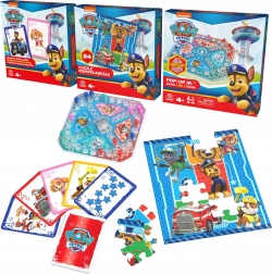 Paw Patrol 3v1: pop-up společenská hra, jumbo karty a puzzle 24 dílků