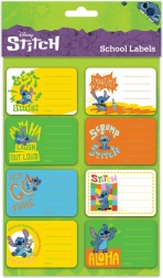 Samolepící jmenovky na sešity s motivy Lilo & Stitch