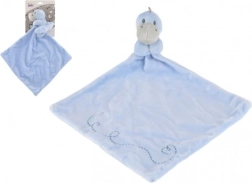 Plyšový usínáček dinosaurus modrý 24 × 24 cm