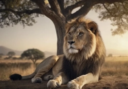 Puzzle odpočívající lev 500 dílků DINO