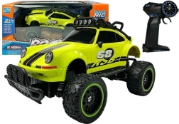 Zelené RC obojživelné auto s rychlostí 6,5 km/h