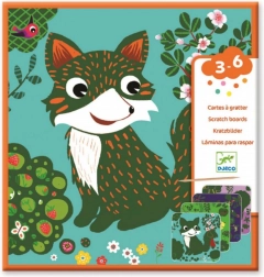 Výškrabávací obrázky Lesní kamarádi DJECO