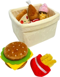 Magic Baby rychlé občerstvení v košíku – plyšová sada hraček