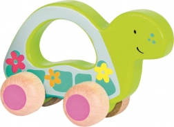 Jezdící dřevěná želva od Goki