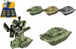Transformující tank/robot plastový 14 cm na setrvačník