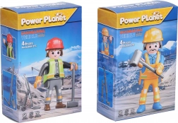 Figurka dělník stavebnice 7 cm