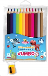 Astra pastelky Mini Mini Jumbo 12 ks s ořezávátkem