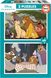 Educa Puzzle Disney Zvířata 2x48 dílků