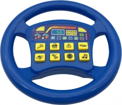 Interaktivní volant s realistickými zvuky modrá barva