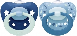 Dudlík NUK Signature, silikonový, 6–18 měsíců, 2 ks