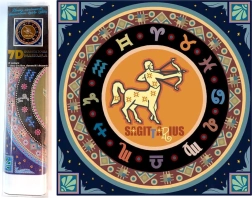 Kreativní sada pro diamantové malování 7D Znamení zvěrokruhu: Střelec 30x30 cm