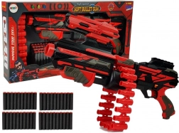 Velký puška na pěnové náboje červeno-černá