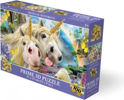 3D puzzle Smějící se jednorožci 100 dílků