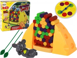 Zručnostní hra Sýrová pyramida: Neshodit myš