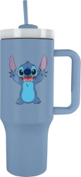 Cestovní hrnek s brčkem Lilo a Stitch modrý 1200 ml