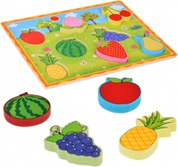 Dřevěná vkládačka Ovoce