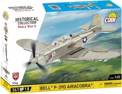Konstrukční Model Stíhačky Bell P-39D Airacobra ze 361 Kousků