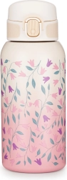 Petite&Mars nerezová termoláhev s náustkem 500 ml Delicate flowers